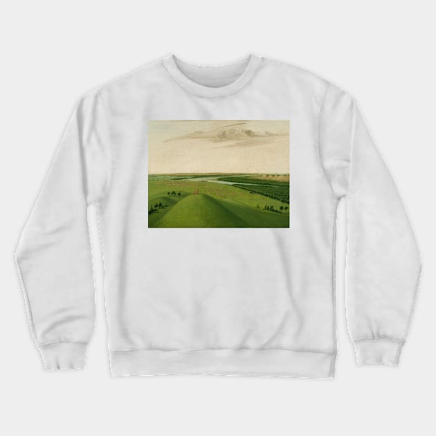 Fort Union, Mouth of the Yellowstone River, 2000 Miles above St. Louis by George Catlin Crewneck Sweatshirt by Classic Art Stall